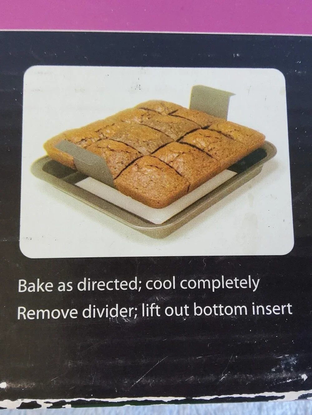 NEW Chicago Metallic Slice Solutions Bake Lift & Serve 9 x 9 3pc Brownie Pan Set
